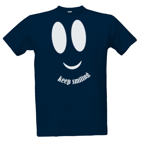 Tričko s potiskem Keep smilling